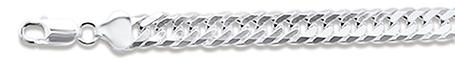 160 9.2MM DOUBLE Link .925 Sterling Silver Bracelets 8"