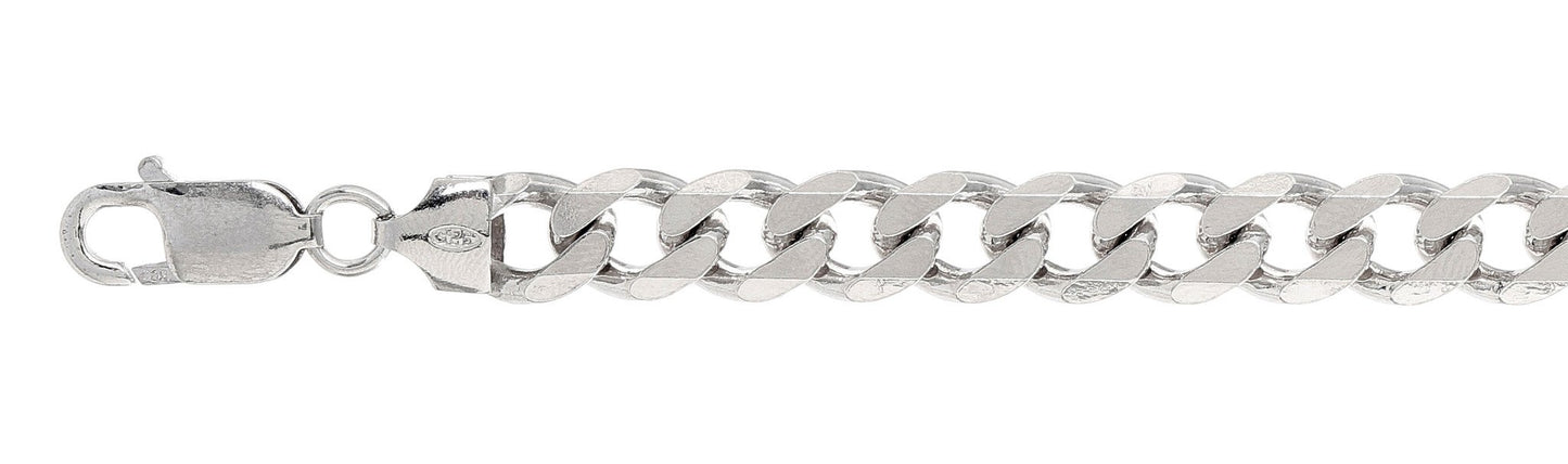 250-10MM Curb Link Chain .925 Solid Sterling Silver 30"