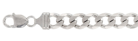 300-11MM Sterling Silver Curb Bracelets Made In Italy 8"