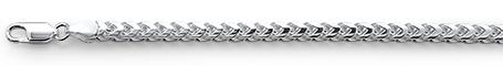 120-4MM Oval Franco .925 Sterling Silver Bracelets 9"