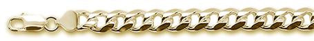 250-9MM Yellow Gold Plated Miami Cuban Bracelets .925 Solid Sterling Silver Size 8"