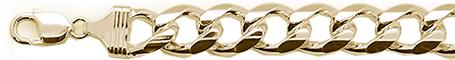 400-15MM Yellow Gold Plated Miami Cuban Bracelets .925 Solid Sterling Silver Sizes 8"