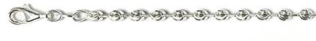300-3MM Moon Cut Chain Made In Italy Chain 26"